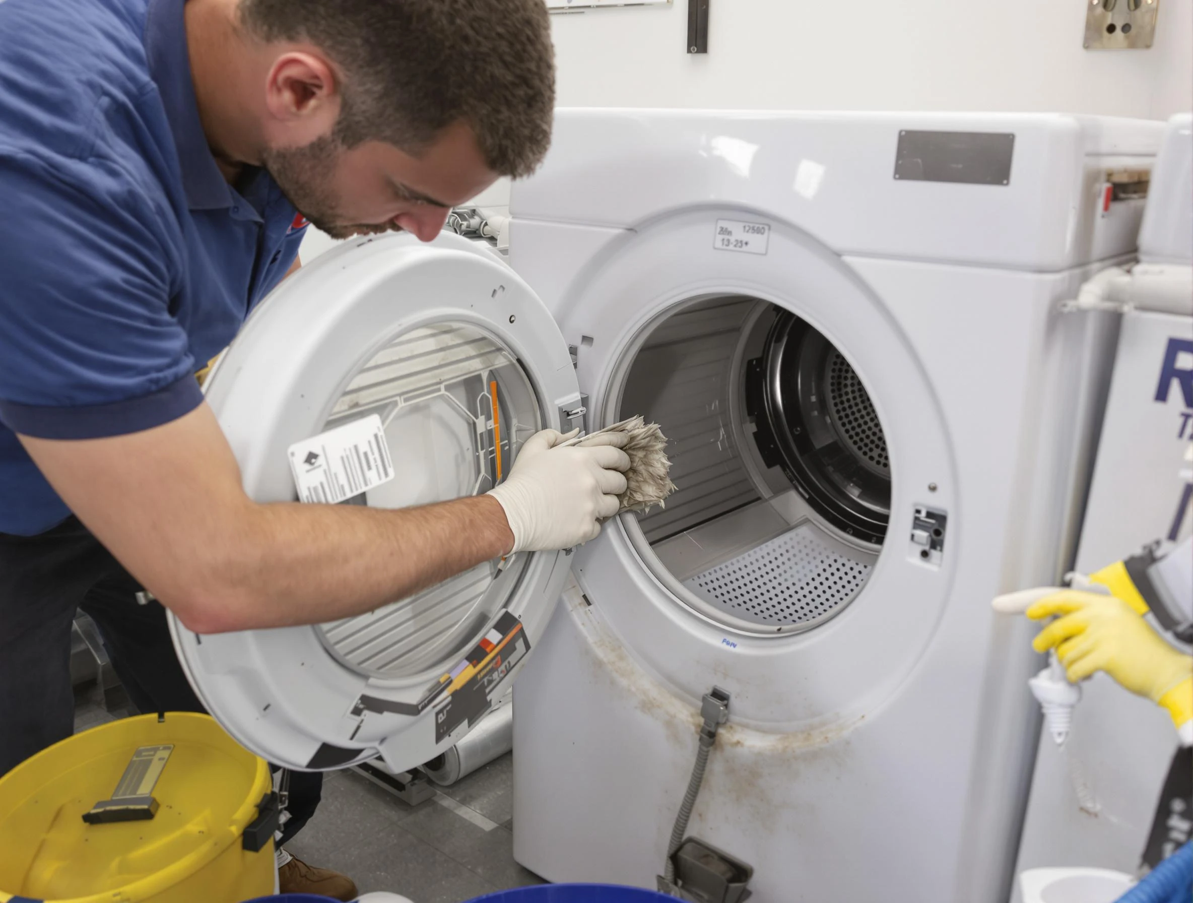 Lone Tree Dryer Vent Cleaning specialist performing detailed lint trap cleaning service in Lone Tree