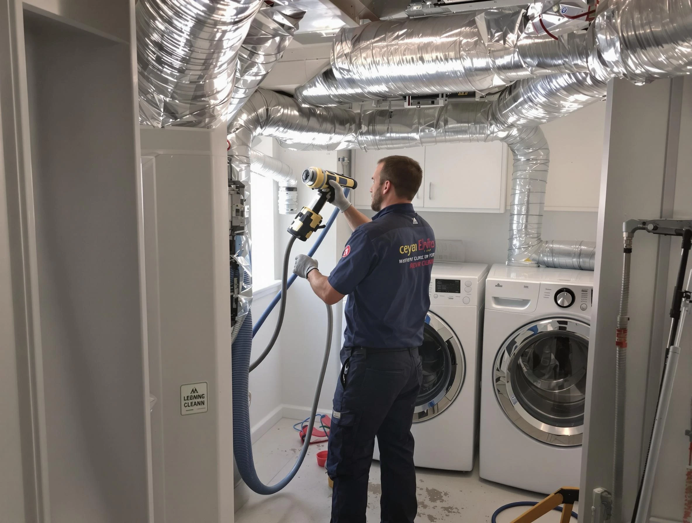 Lone Tree Dryer Vent Cleaning specialist using advanced equipment for thorough duct cleaning in Lone Tree